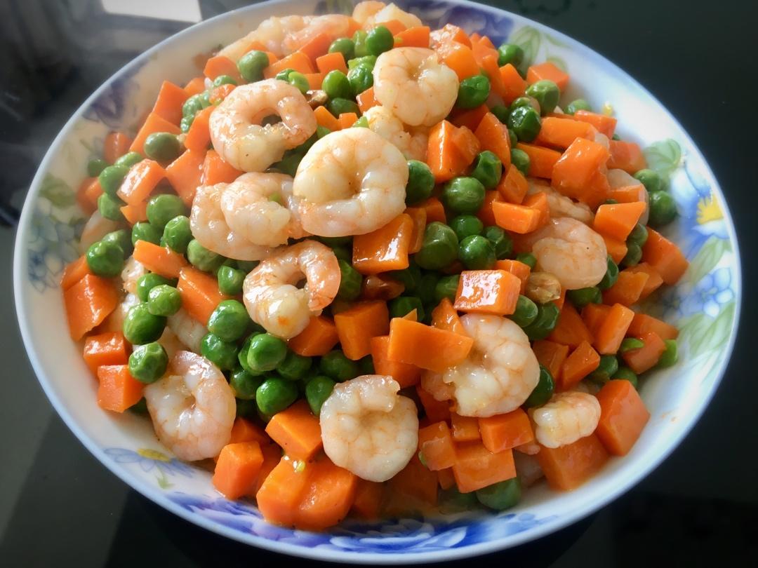 三色炒虾仁