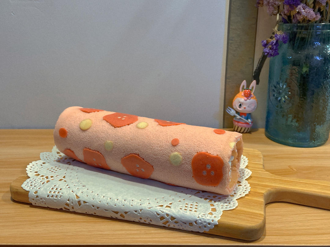 少女系樱花草莓蛋糕卷 | 北鼎烤箱版