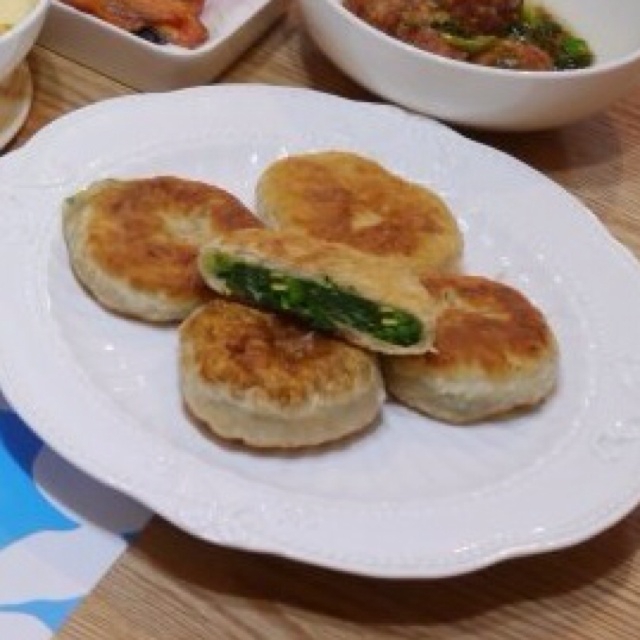 韭菜鸡蛋馅饼