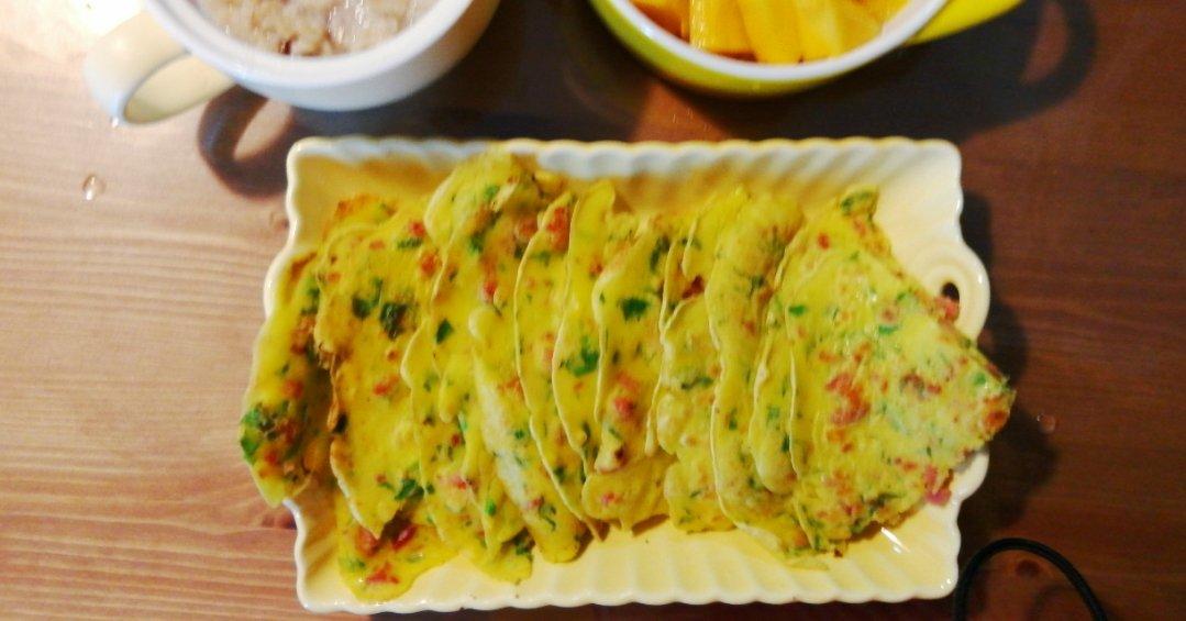 培根香葱鸡蛋饼