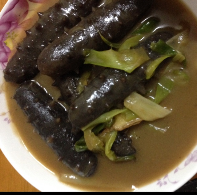 家庭版葱烧海参
