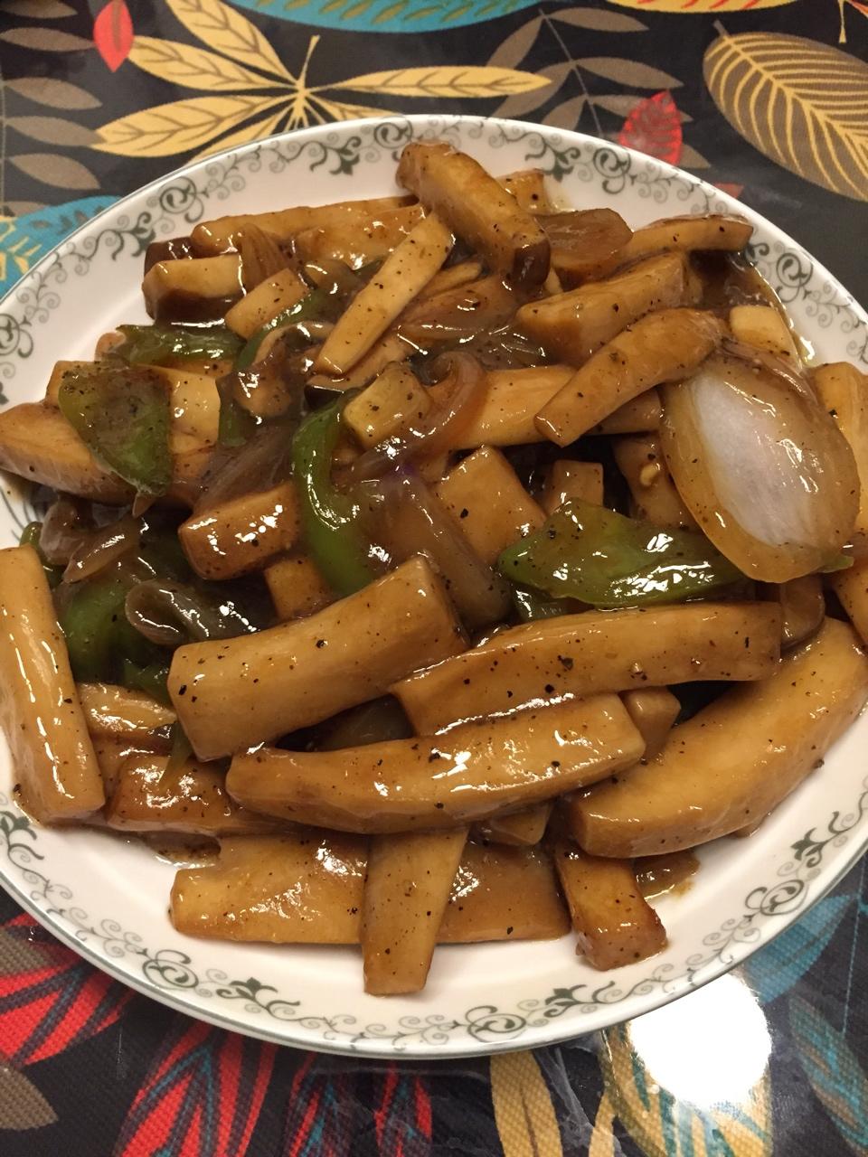 洋葱遇到杏鲍菇
