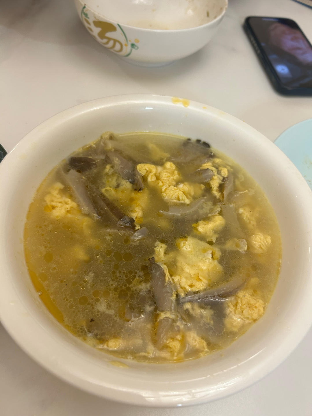 平菇鸡蛋汤