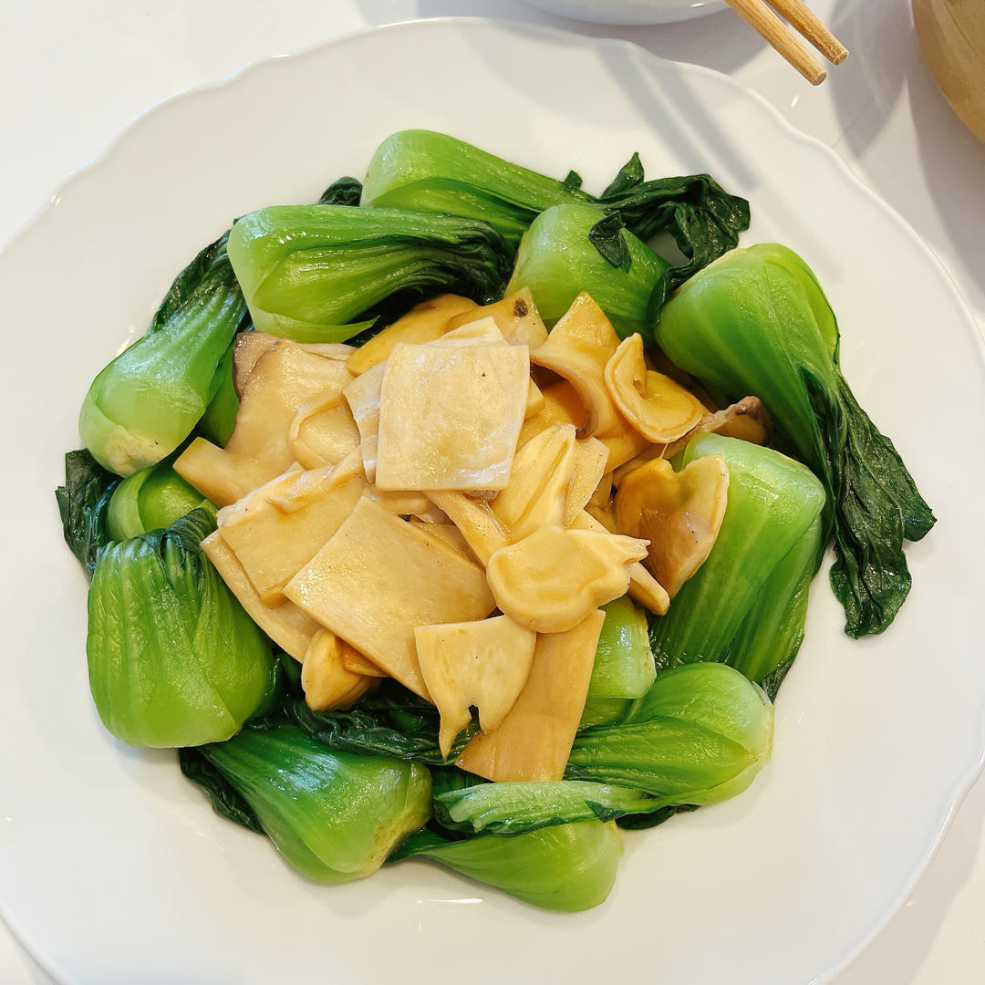 蚝油杏鲍菇炒小油菜