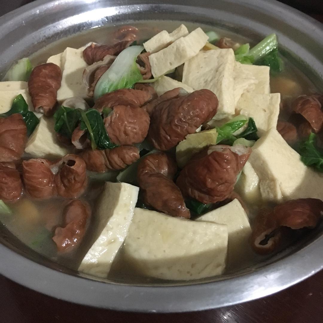 任衍鑫做的肥肠炖豆腐