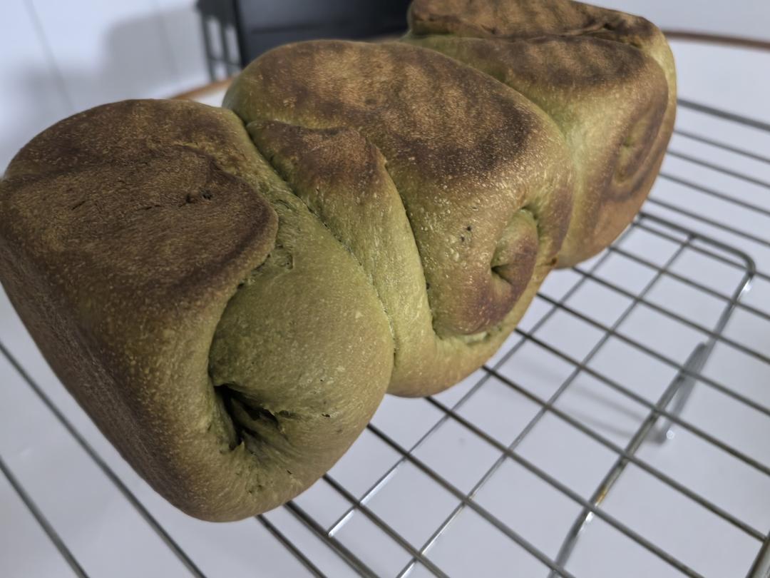 抹茶蜜豆牛奶吐司