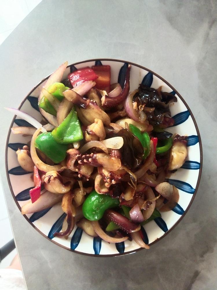 零厨艺爆炒章鱼须