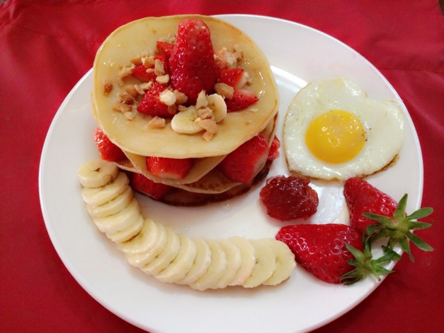 英式蜂蜜草莓松饼Pancake