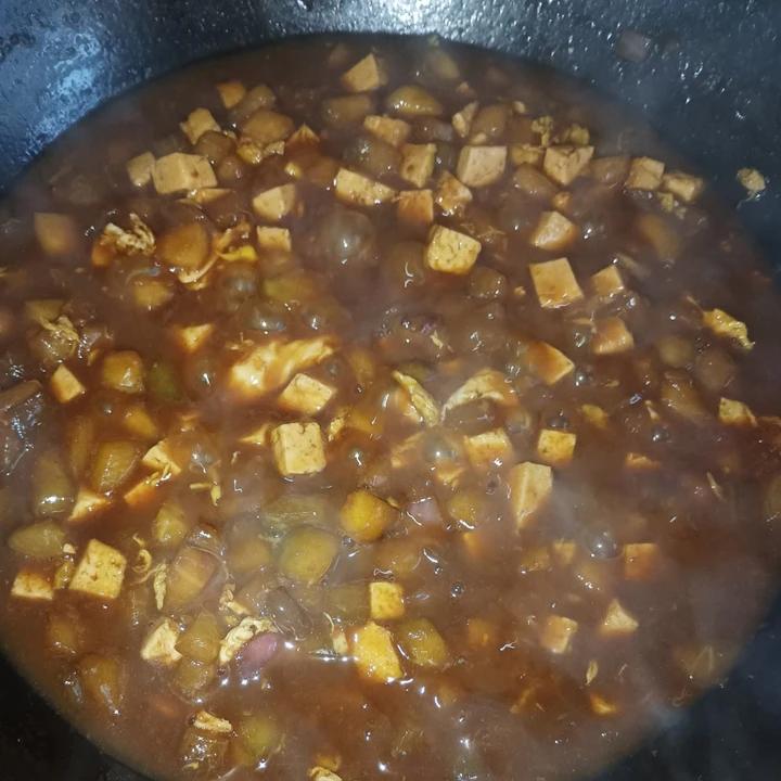 炒+蒜香茄丁炸酱面