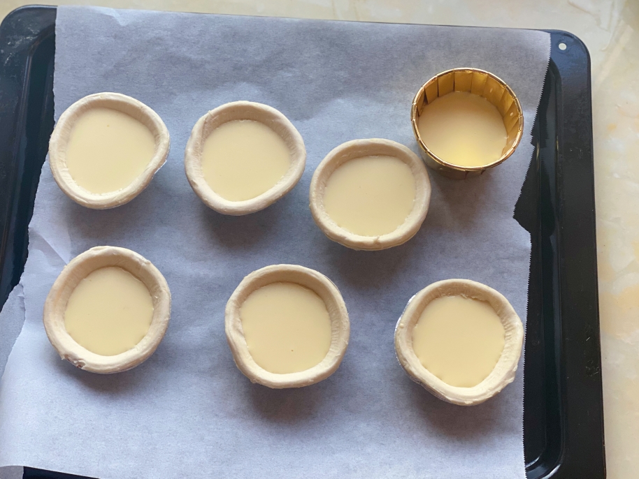 3白+1黄 超嫩蛋挞的做法 步骤5