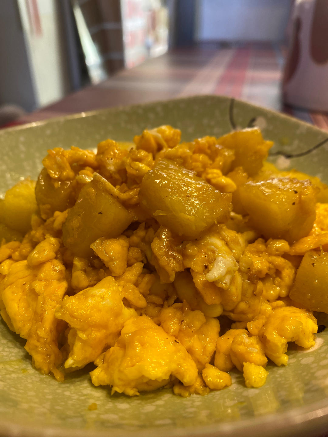 超快手超好吃😋菠萝炒鸡蛋🍍减脂甜食