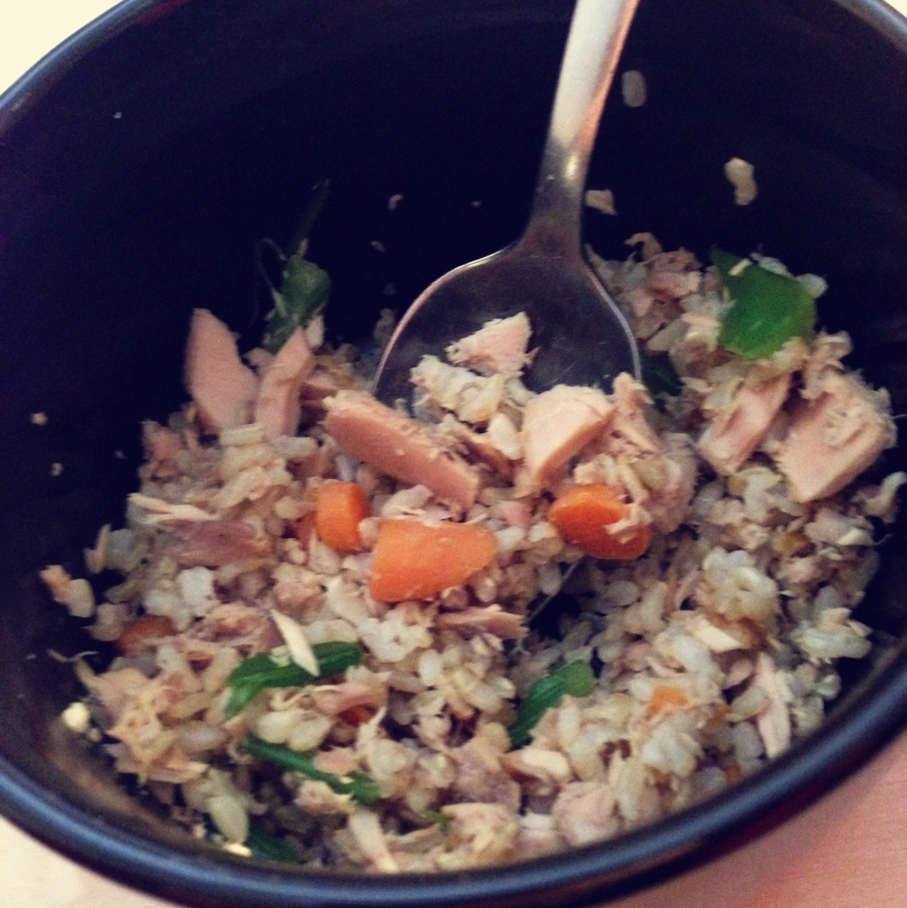 糙米金枪鱼蛋炒饭