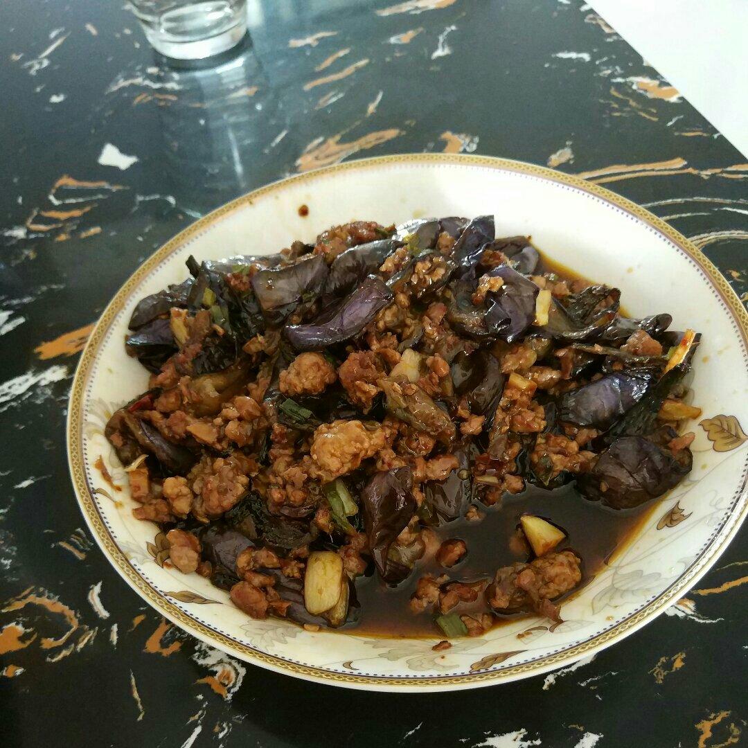 红烧肉沫茄子