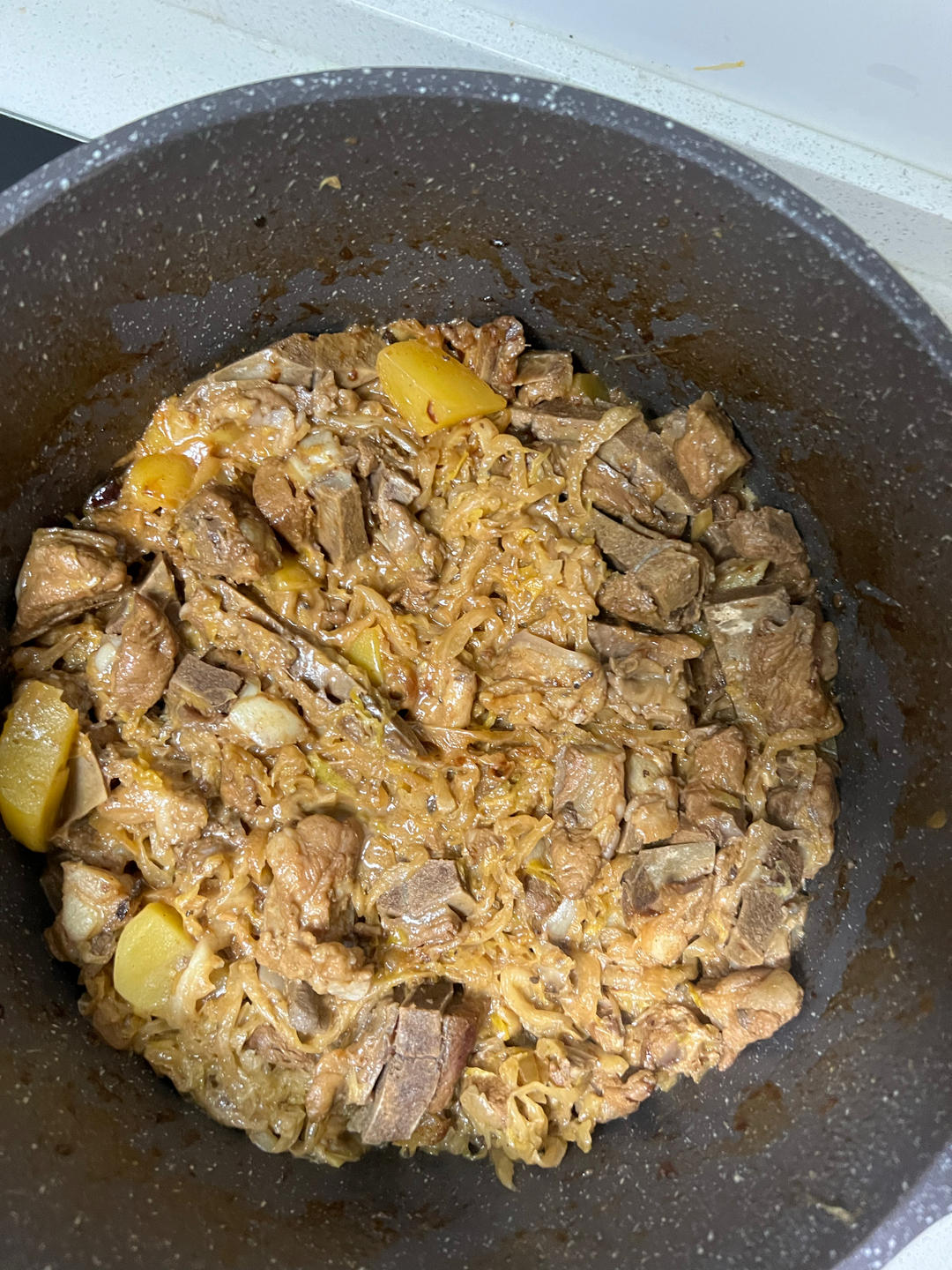 完爆西贝莜面村的【酸菜土豆炖排骨】