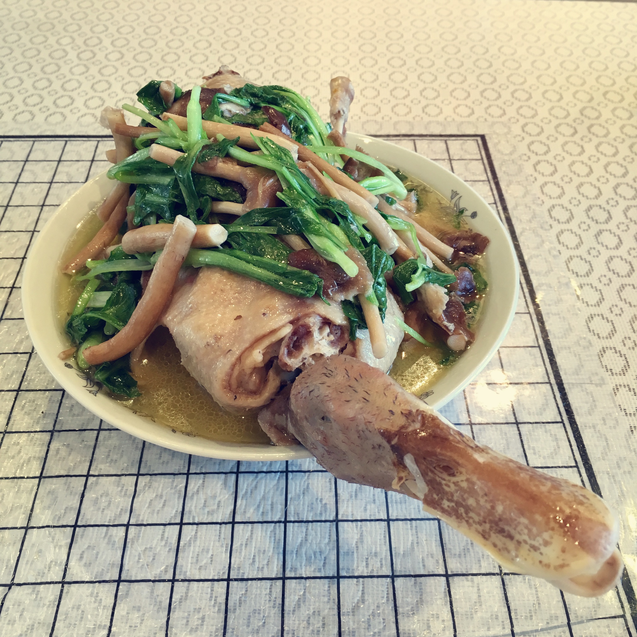 茶树菇老鸭汤