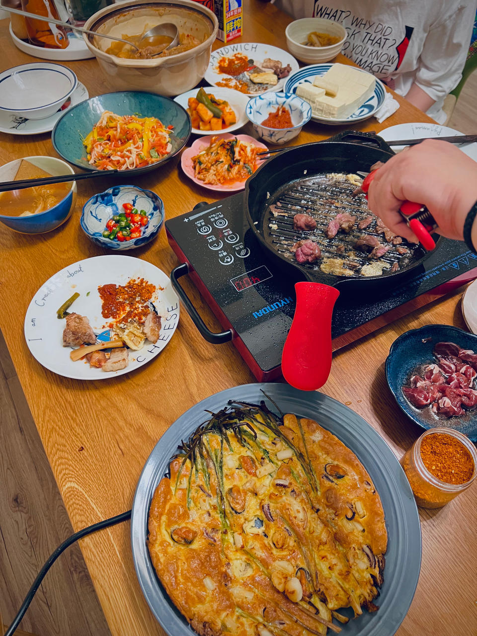 做出跟餐厅一样酥嫩的【韩式海鲜葱饼】