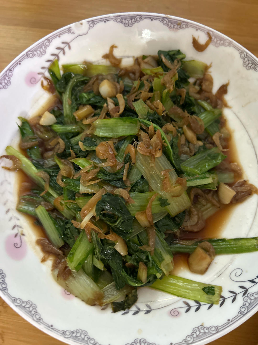 超级好吃的虾皮小白菜