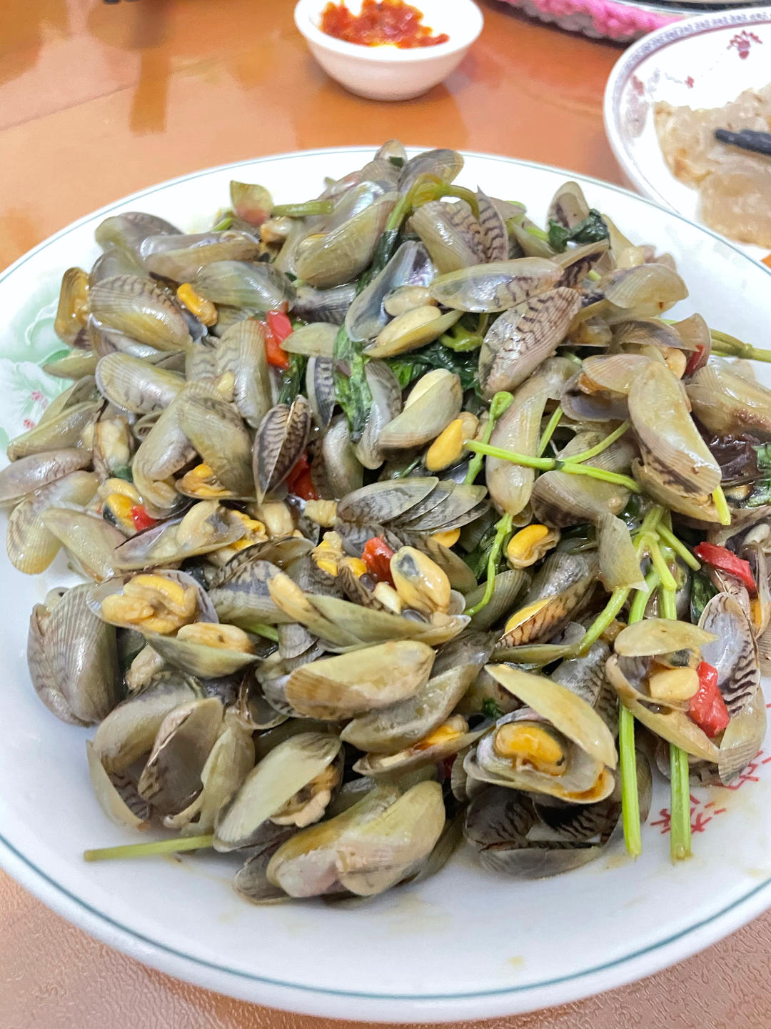 金不换（九层塔）炒海瓜子