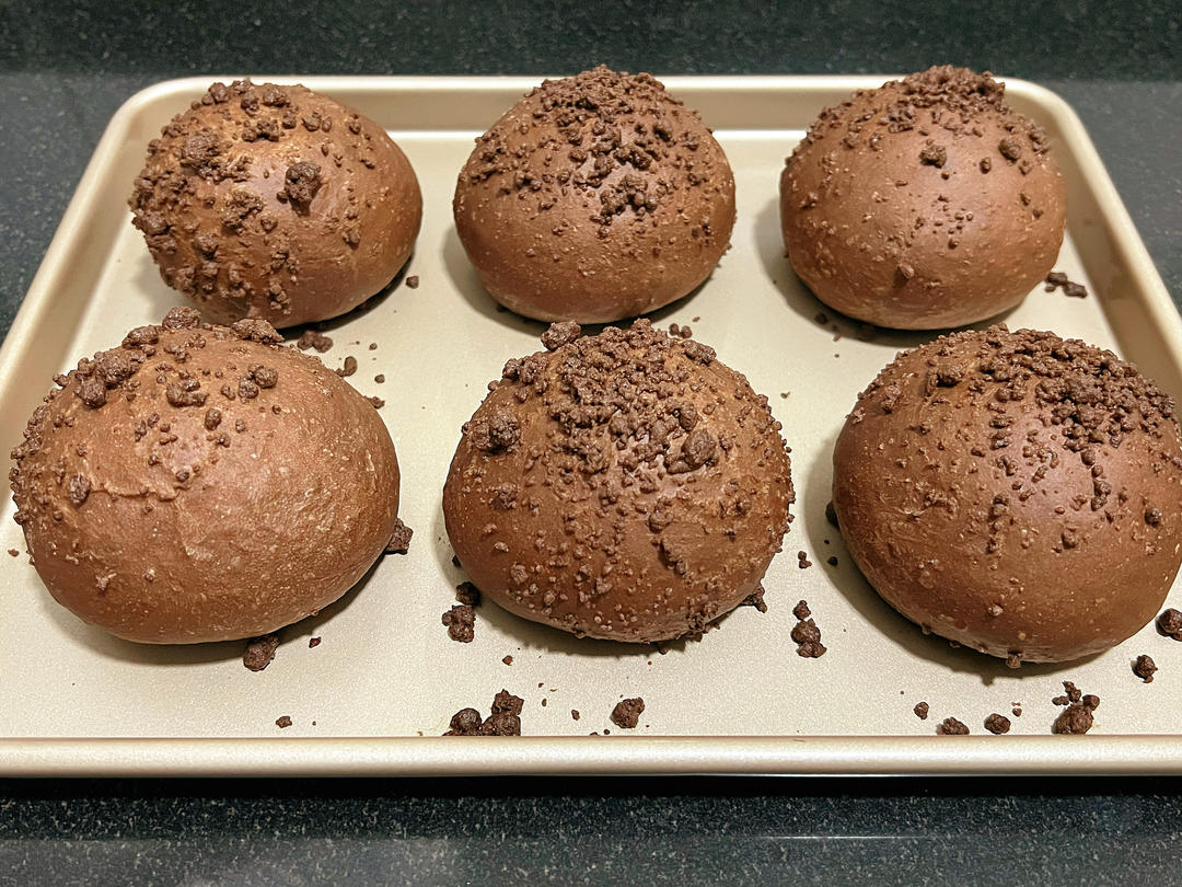 可可酥粒软欧包