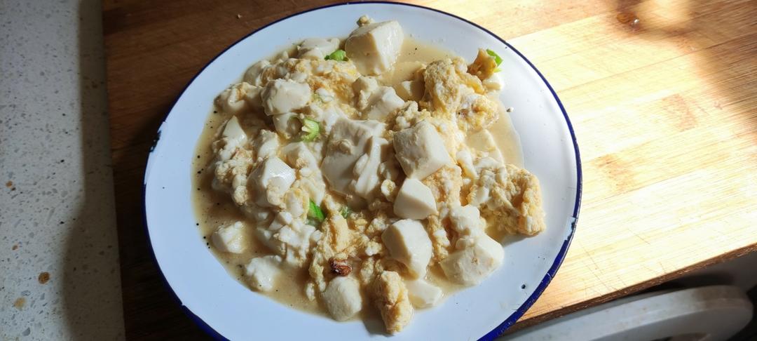 好吃的嫩豆腐煎蛋