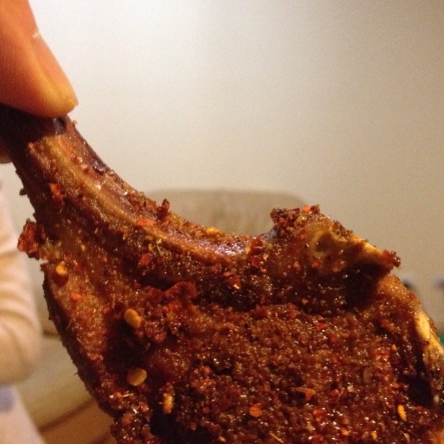 蒜香孜然烤羊排