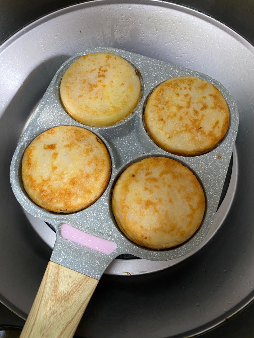 早餐霸王~沉甸甸鸡蛋汉堡