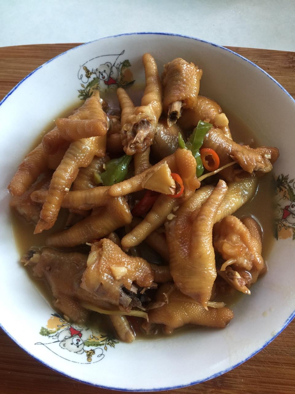 香辣烧鸡爪