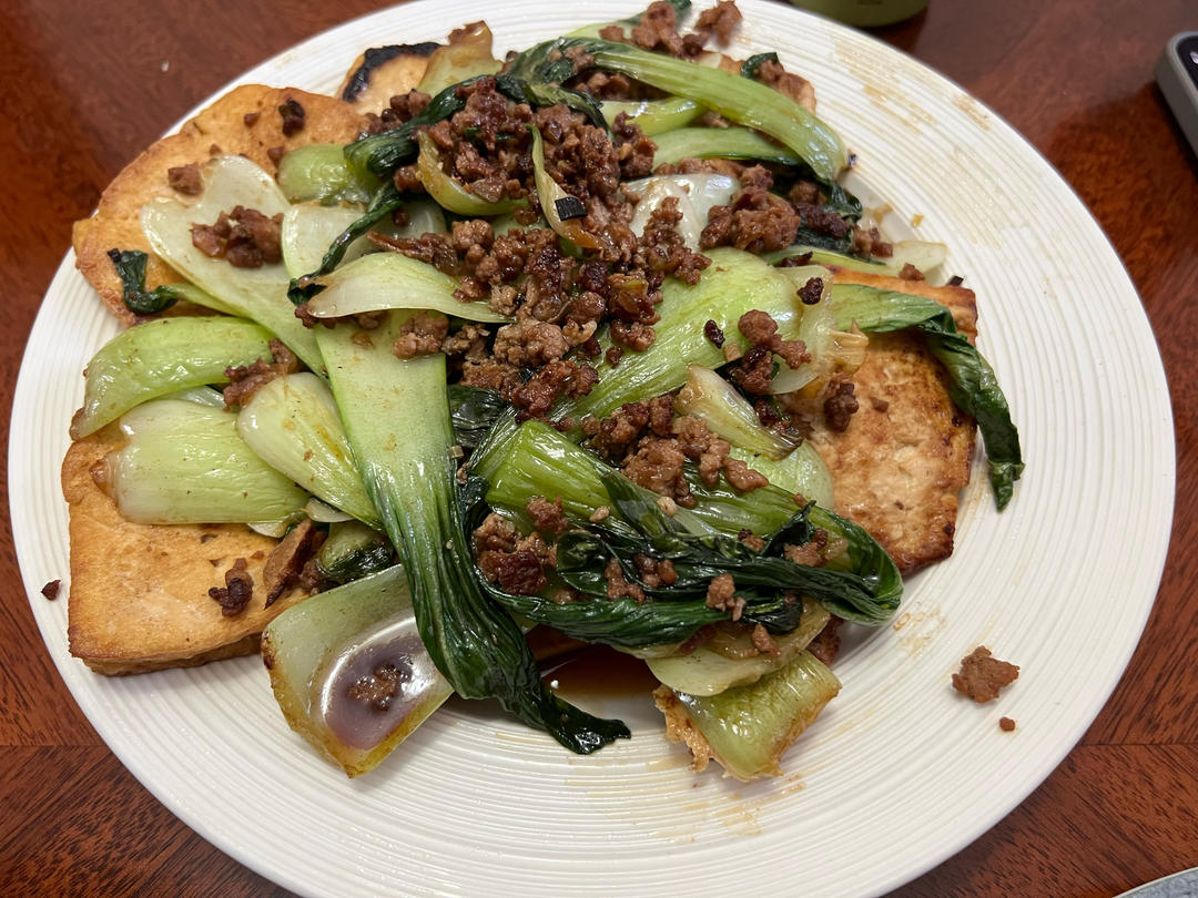 好吃的家常青菜豆腐