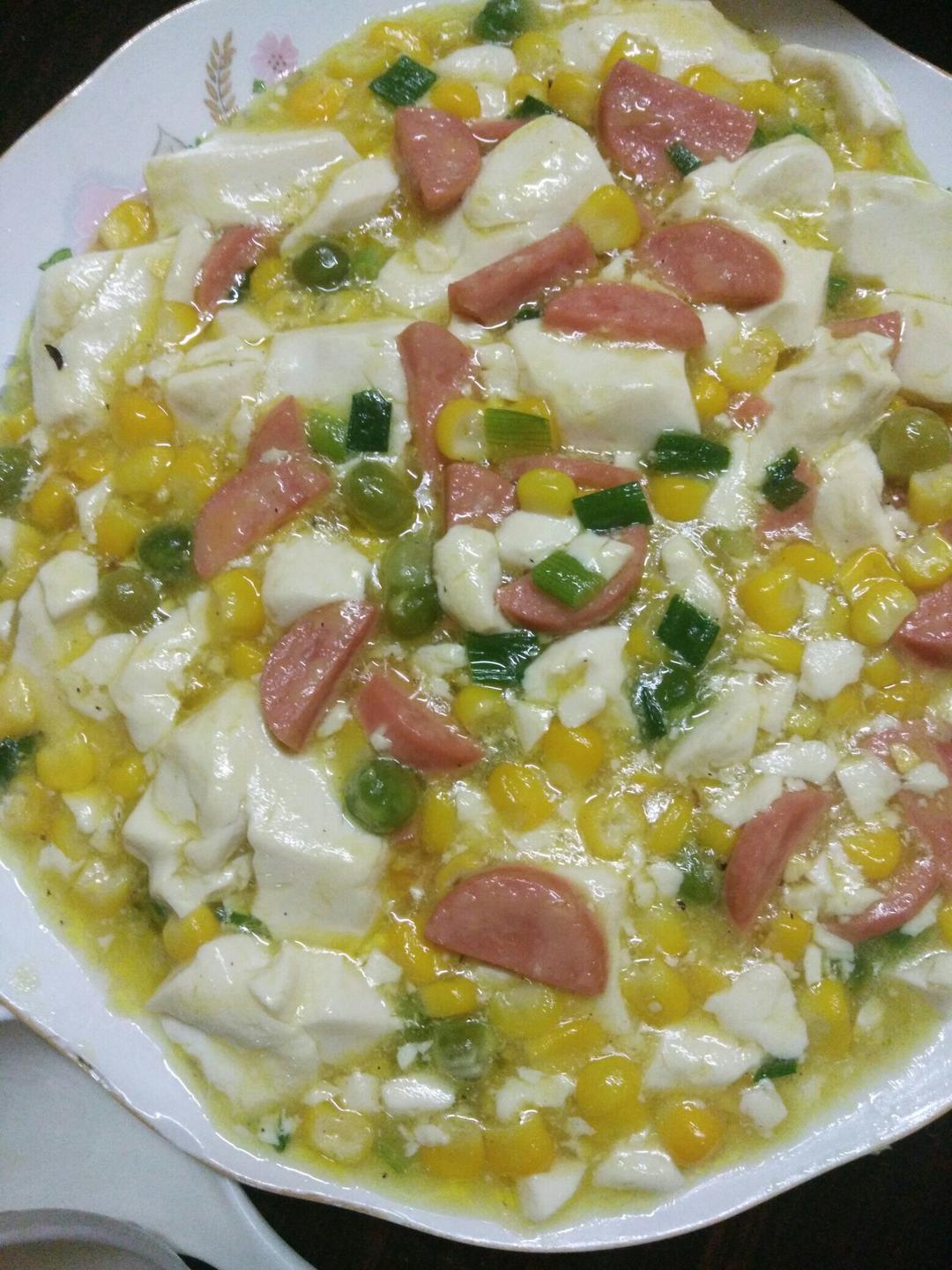 青豆火腿豆腐