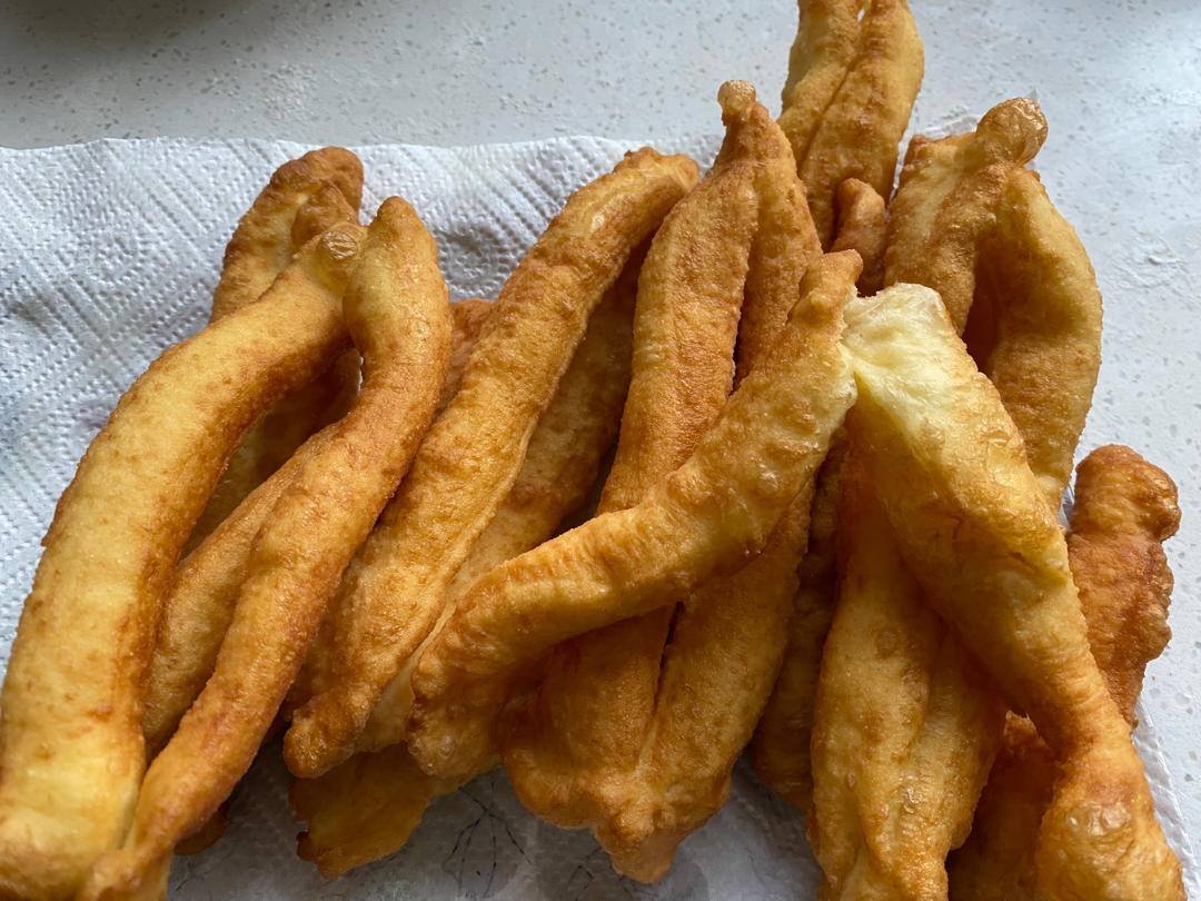 快手早餐～自制油条（酵母版，不含泡打粉、膨松剂）