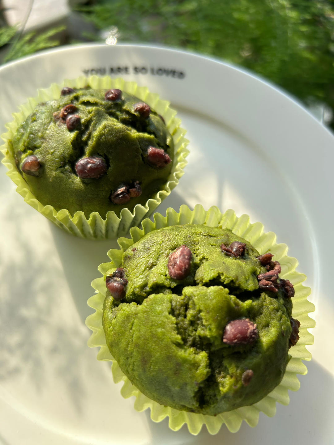 超简单的抹茶蜜豆玛芬