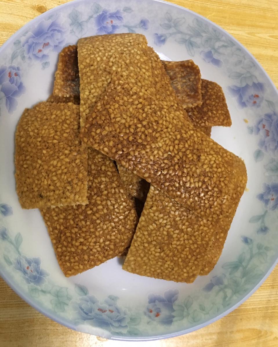 芝麻薄脆饼干，一步操作，超级简单