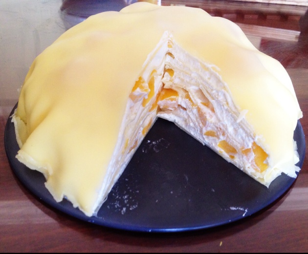 芒果千层蛋糕，100%成功告别煎皮无能