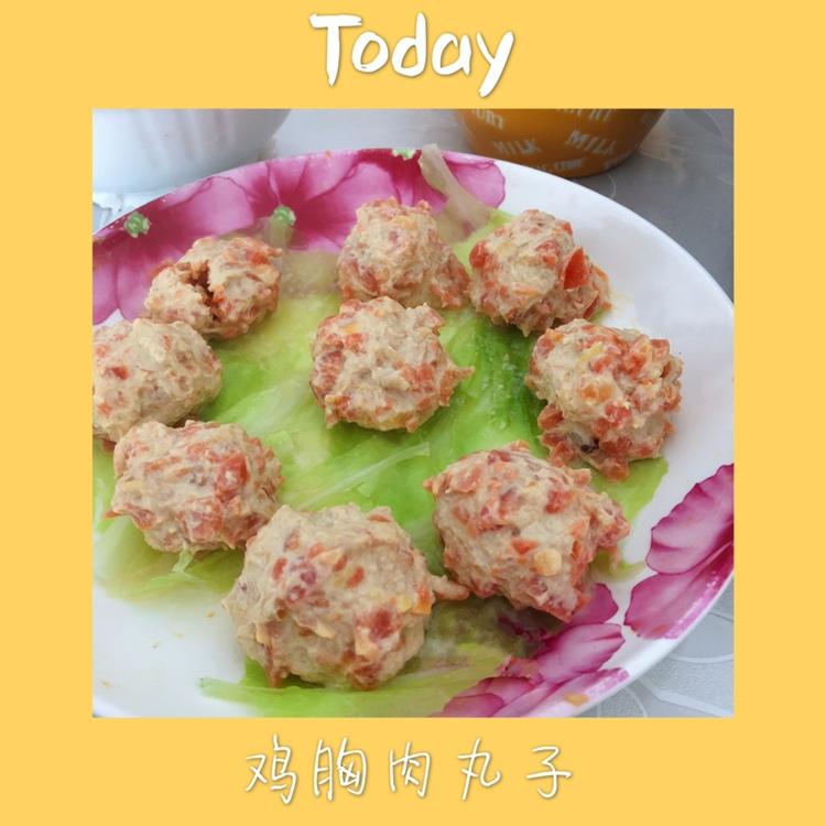 清蒸鸡胸肉丸子（减脂版）