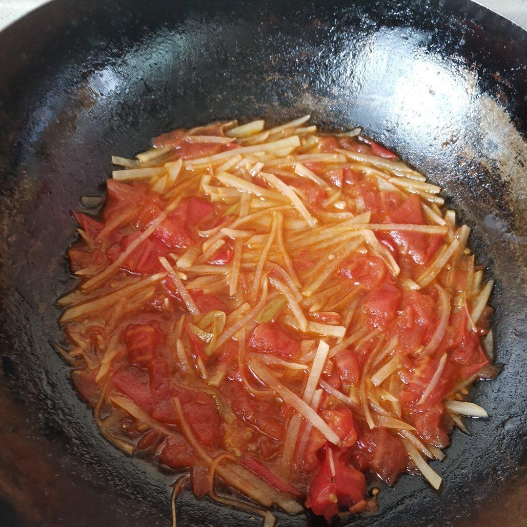 西红柿炒土豆丝