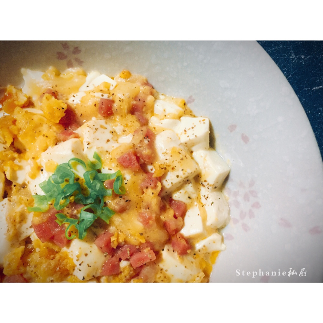 老丁的私房菜-蟹黄豆腐