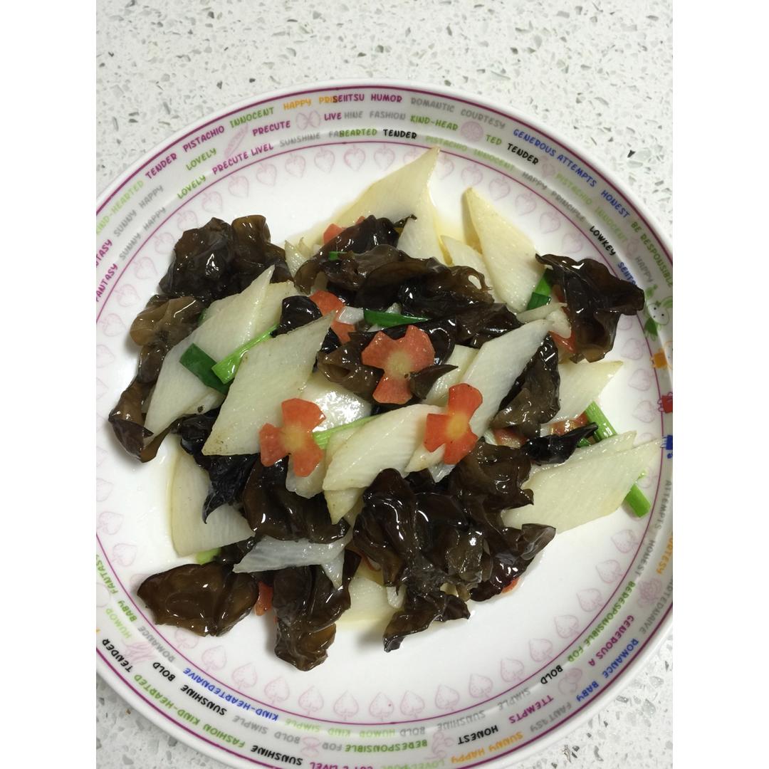 清炒山药木耳