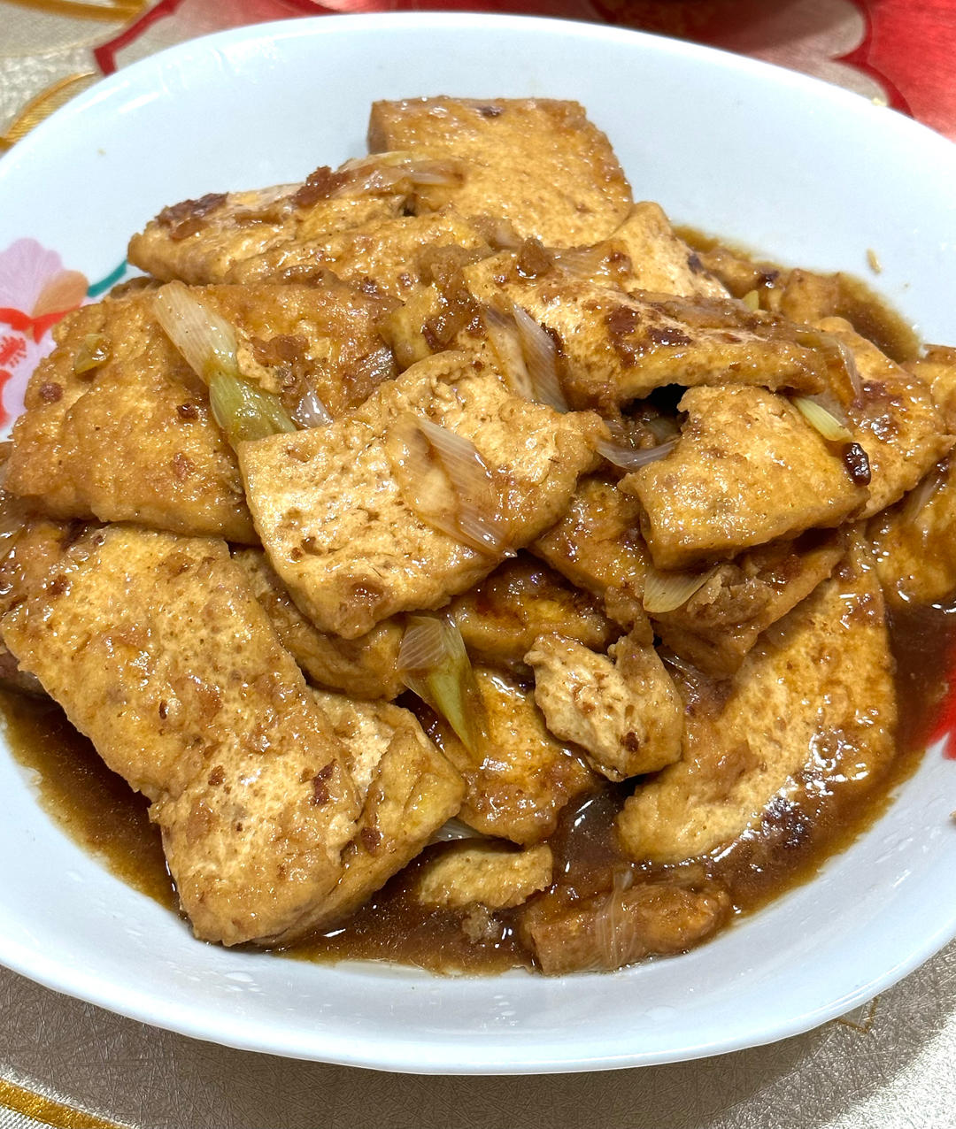 家常葱烧豆腐