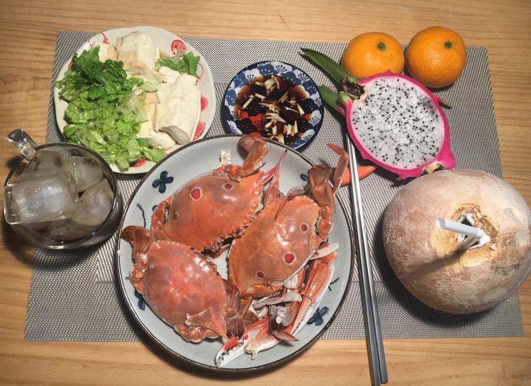 煎焖三眼蟹