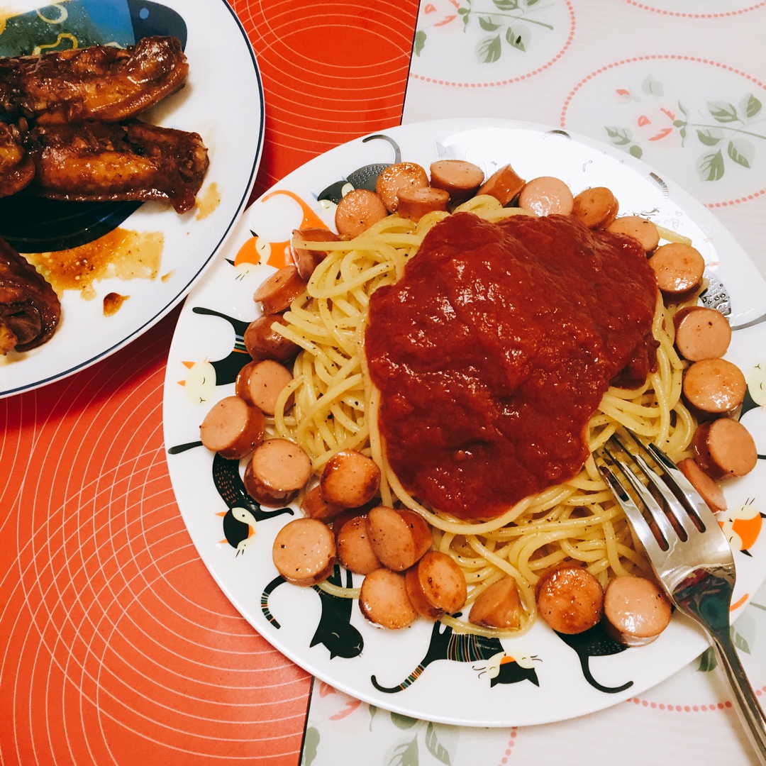 培根番茄意大利面