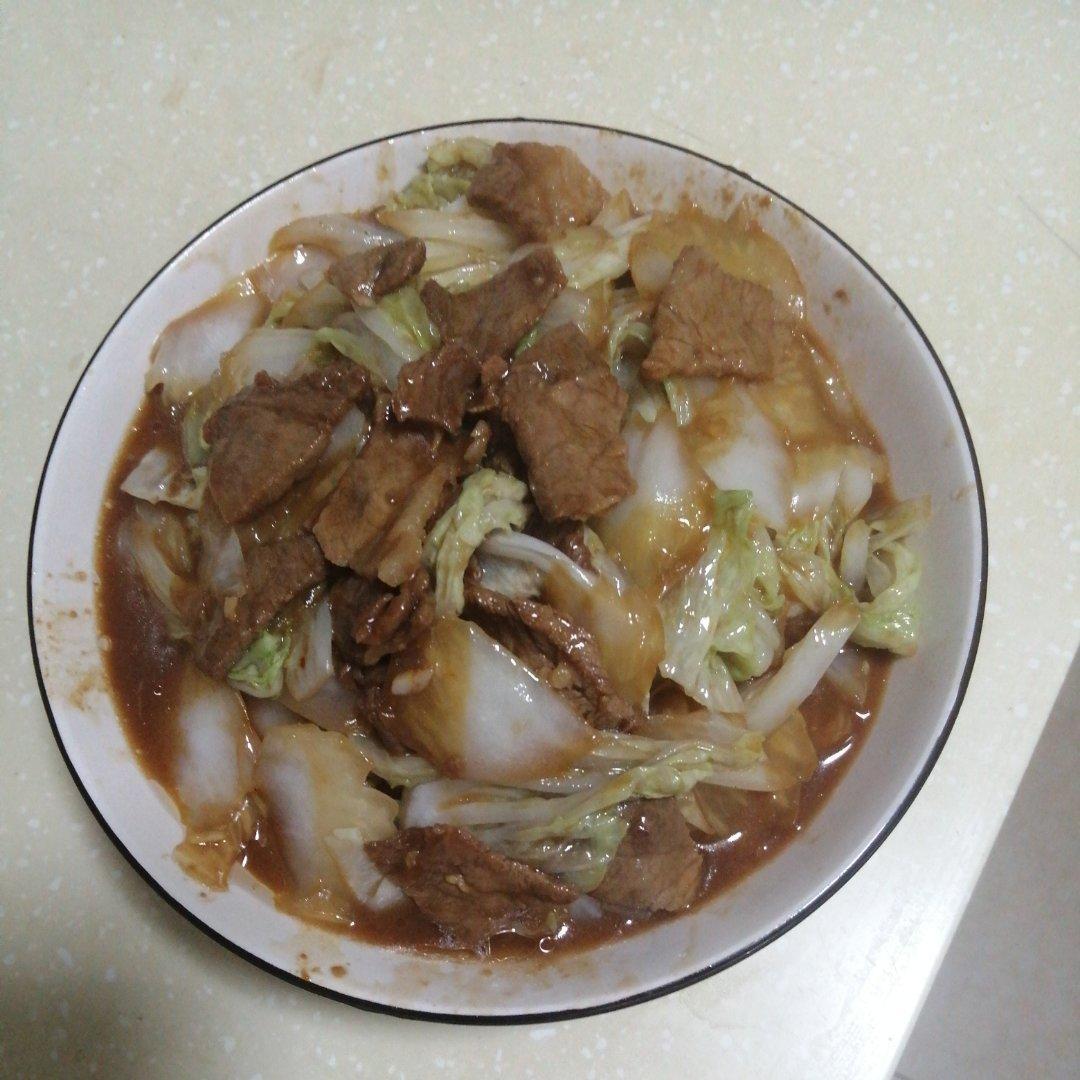 白菜炒肉
