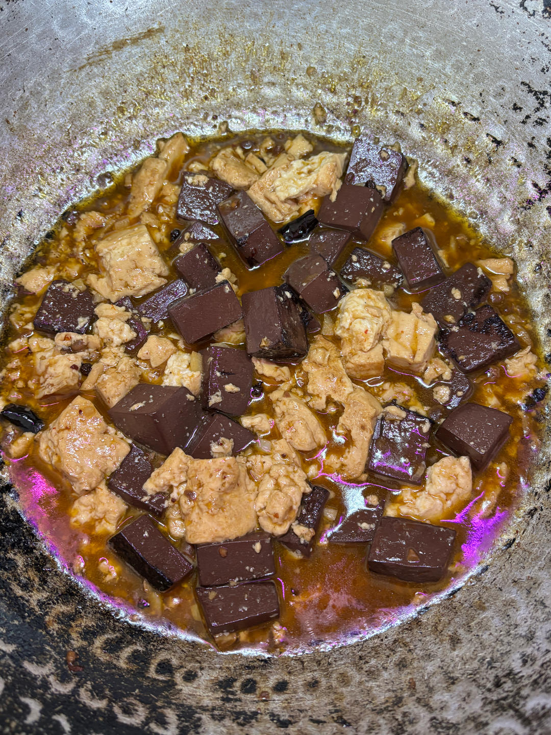 猪血烧豆腐
