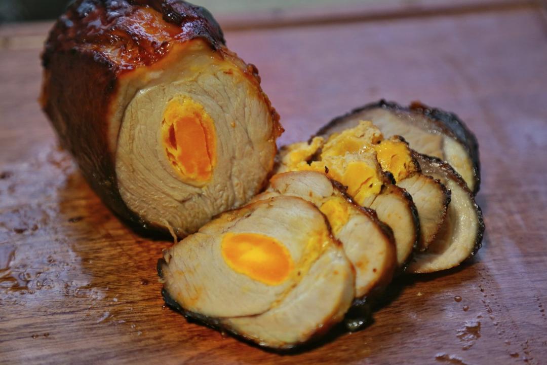 咸蛋叉烧肉（好吃得爆炸）