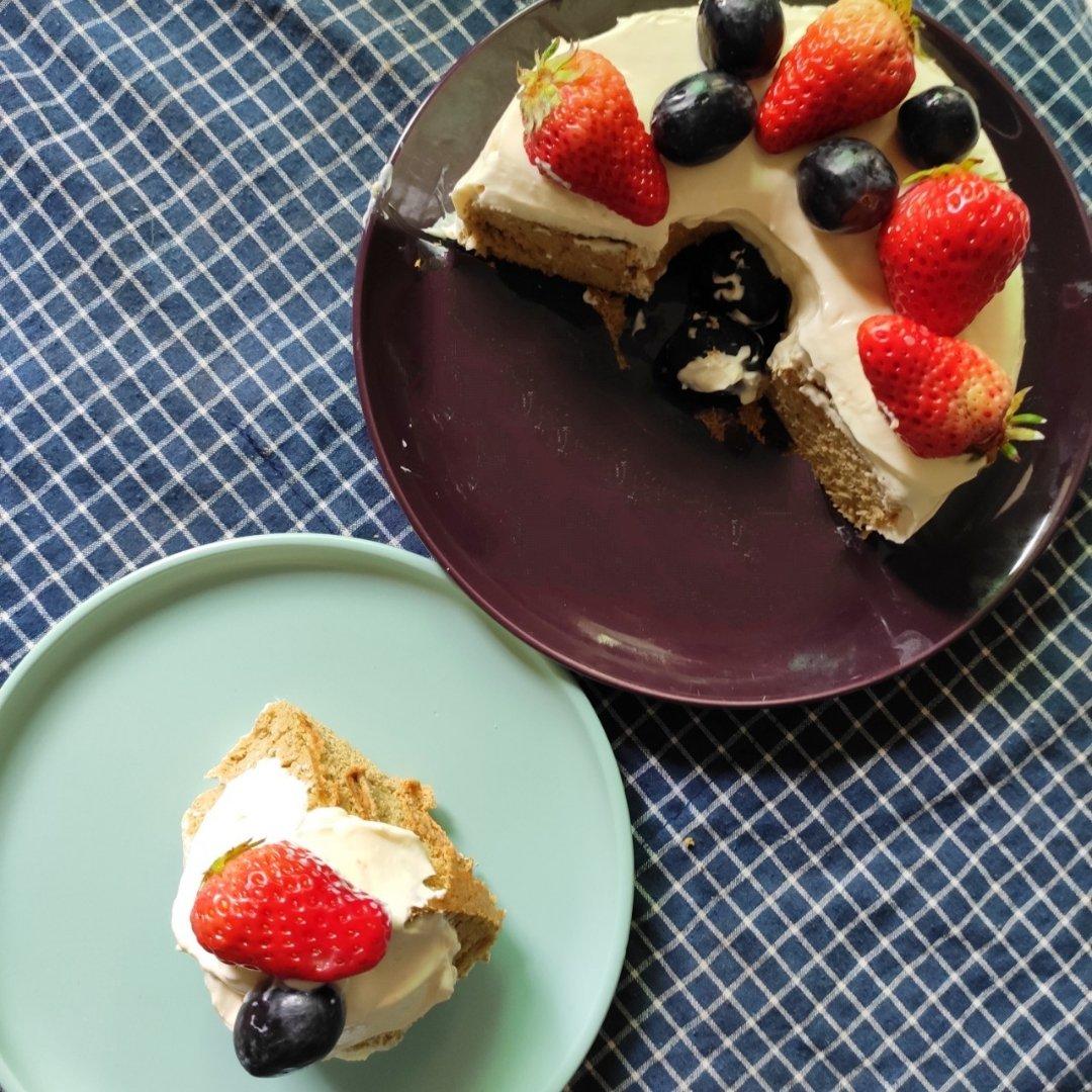 超简单完美戚风蛋糕（6寸2蛋）附打发、翻拌、脱模视频