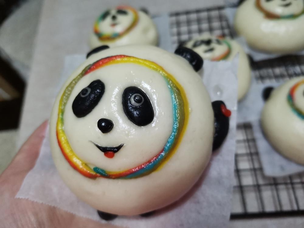 我的冰墩墩豆沙包
