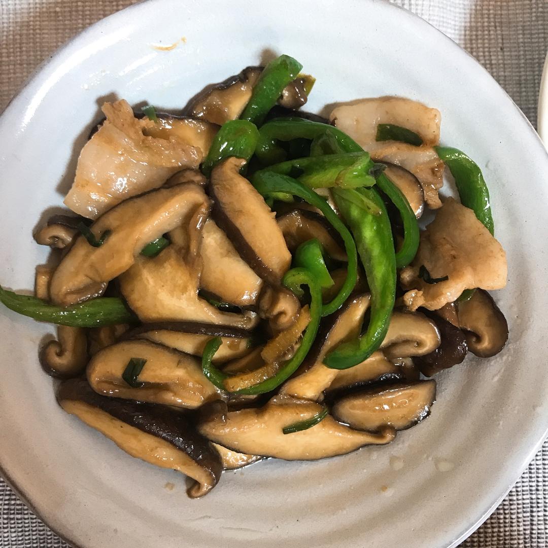 香菇炒肉，超级下饭哦