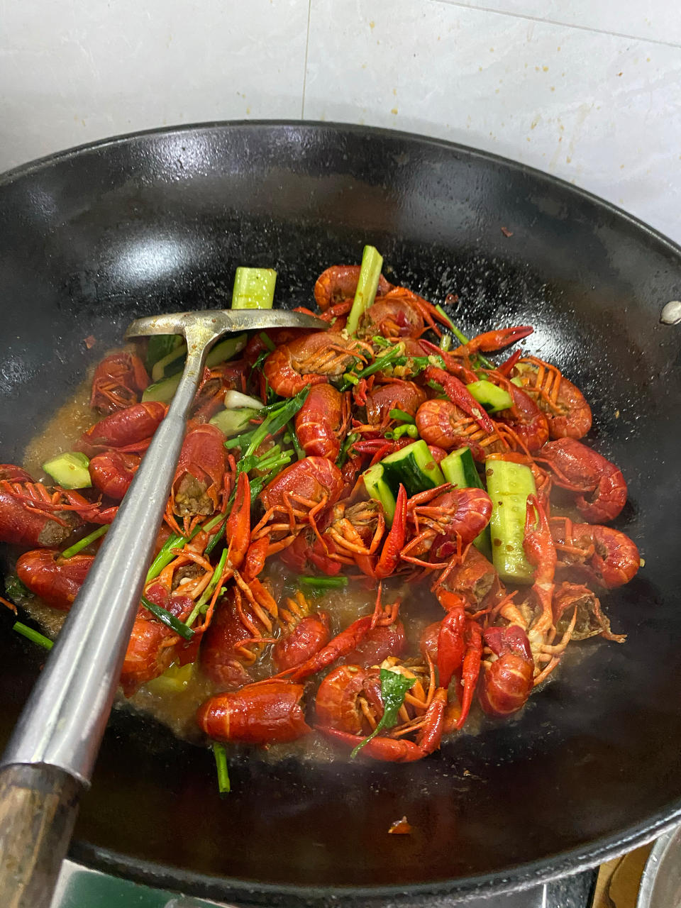 香辣小龙虾（用火锅底料）