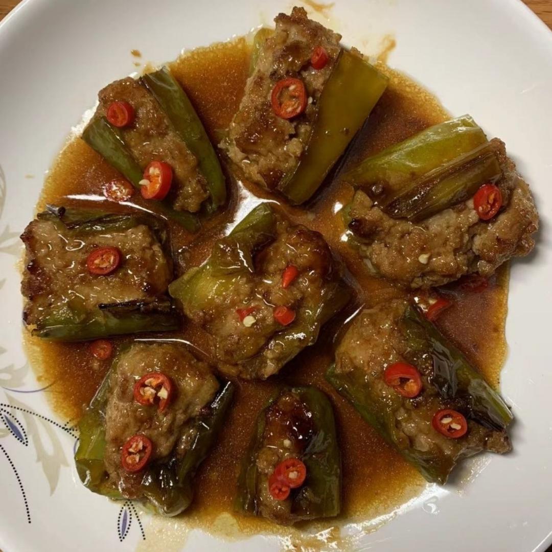 米饭杀手‼️虎皮青椒酿肉