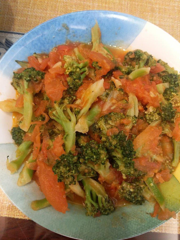 蕃茄炒西兰花