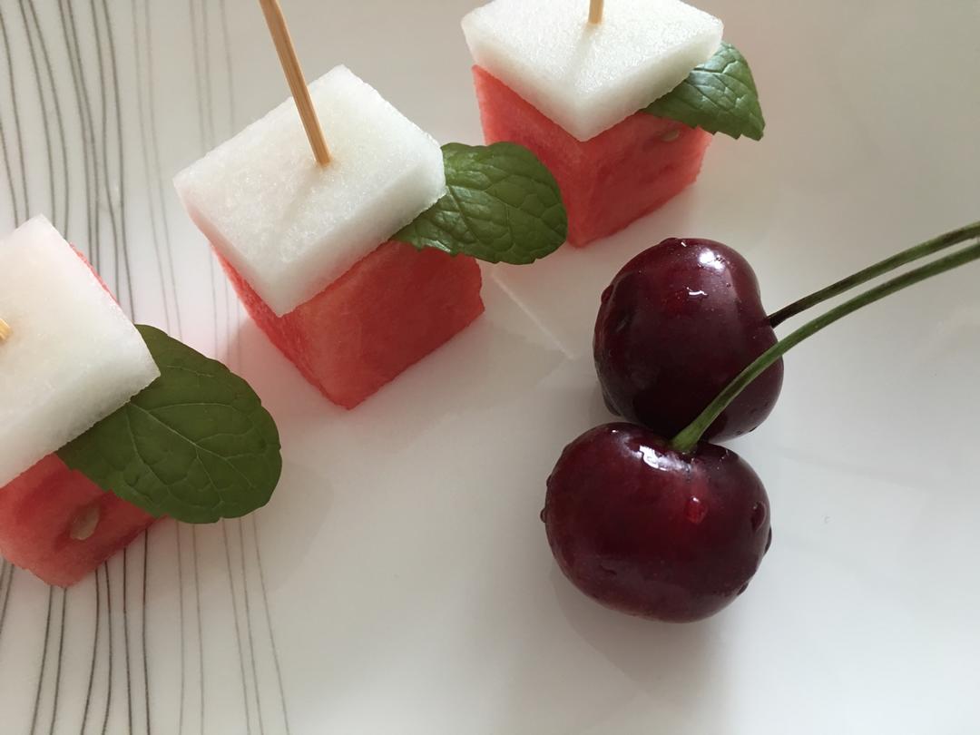 邵雪儿做的巧切西瓜方块